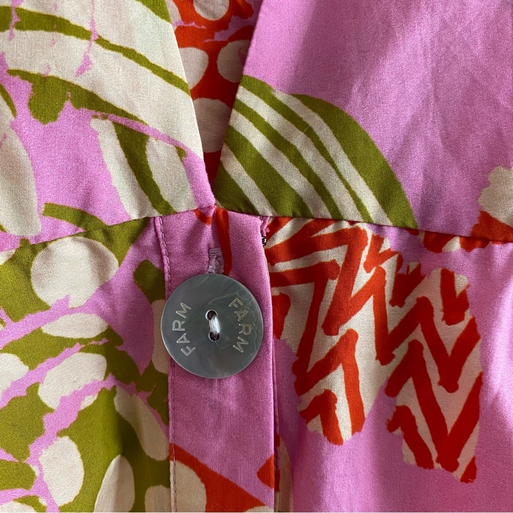 FARM RIO MIXED LOBSTERS RUFFLE MINI DRESS - Picture 7 of 16